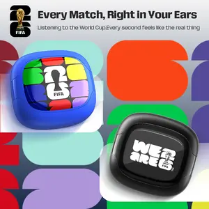 2026 FIFA World Cup Officially Licensed Open-Ear Earbuds - Bluetooth 6.0, 38H Battery, 6.6g Lightweight Sport Earphones with Hi-Fi Sound