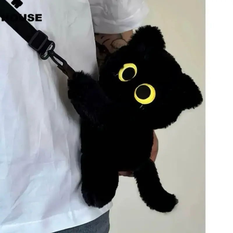 Silly & Adorable Cat Bag So cute it makes everyone smile （black only)