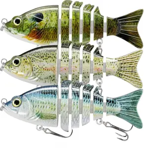 TRUSCEND Easy Catch Swimmax, Magic Noisy Turbulent Wiggling and Vibrating Action for More Bites, Lifelike Fishing Lures for All Species, Swimbait for Relax Family Fishing, Must-Have for Lovely Anglers