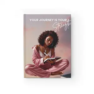 Your Journey Is Your Strength Plain, Notebook for Planning and Goal Setting, Inspirational Blank Diary, Personal Organizer for Creative