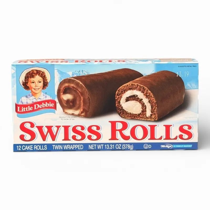 Little Debbie Swiss Rolls Snack Cakes, 12 Twin-Wrapped Rolls, 13 oz