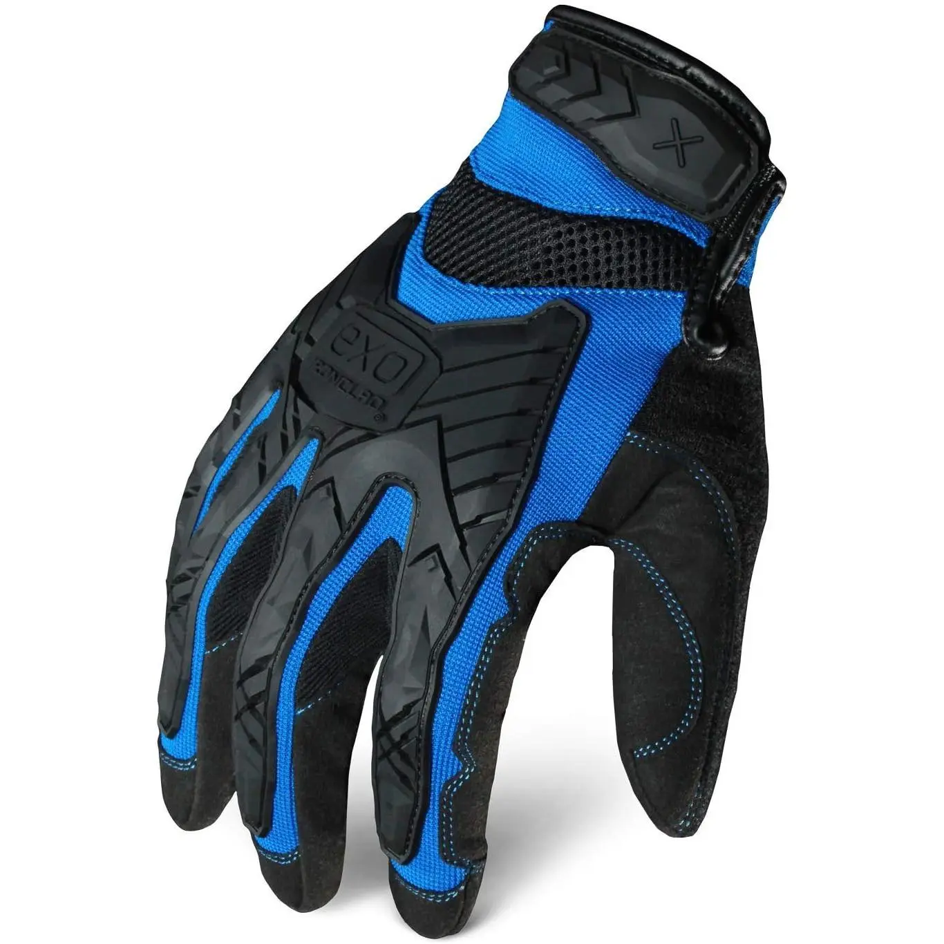 Impact Work Gloves for Hand Safety, Black, 1 Pair - Synthetic Leather with Anti-Vibration Pads, Terry Cloth Thumb, and Adjustable Hook and Loop Closure with TPR Cuff for Increasing Donning Speed, Power Tools, Custom Fit, Impact Guard, Adjustable Fit