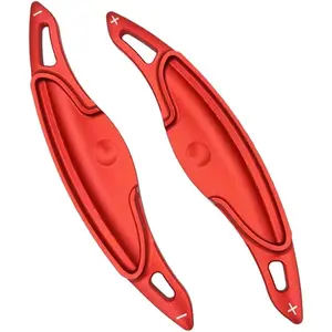 Paddle Shifter Extensions for Hyundai I30 Wagon N Line Veloster KONA N Elantra Avante GT N-line CN7 2019-2023 Metal Steering Wheel Paddle Shifter Trim Cover Decoration Accessories-Red