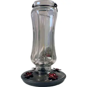 Perky-Pet Glass Hummingbird Nectar Feeder with 4 Feeding Ports