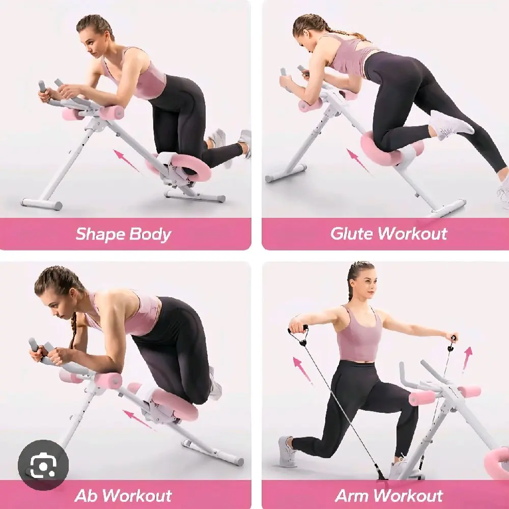 Merach Ab Butt Core Thigh Arm Back Workout Machine Portable Multi Level Intensity for Shape Body Glute Ab Arm Workouts