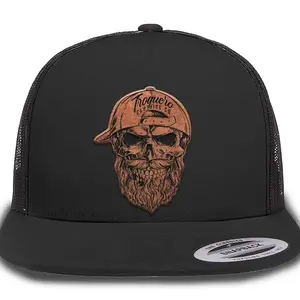 Calavera Unisex Hat - Classic Black and White Design