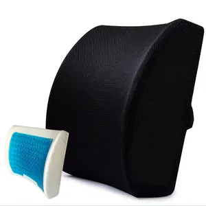 Memory Foam Orthopedic Wheelchair Back Rest Lumbar Cushion Support Pillow.