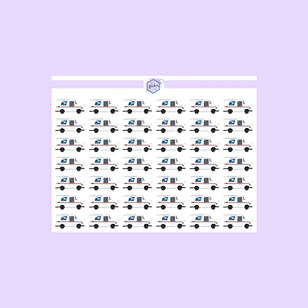 2x USPS Mail Carrier Mini Sticker Sheets