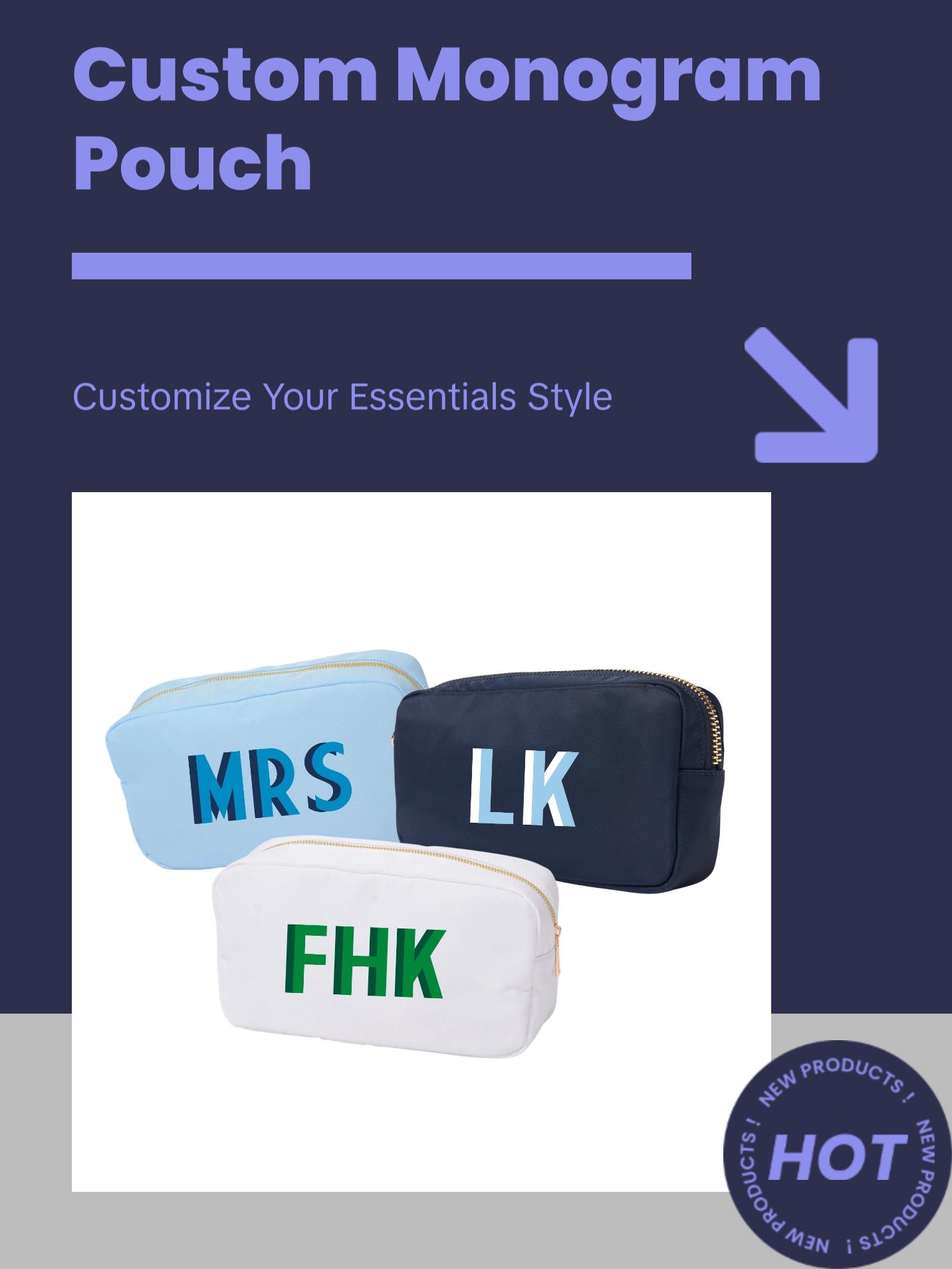 Shadow Monogram Nylon Pouch