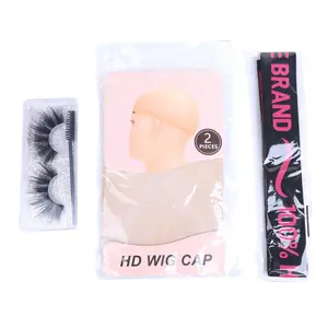 Perismoda Hair Custom Wig Accessories HD Transparent Wig Cap Lace Melting Elastic Band False Eyelashes Makeup Tools