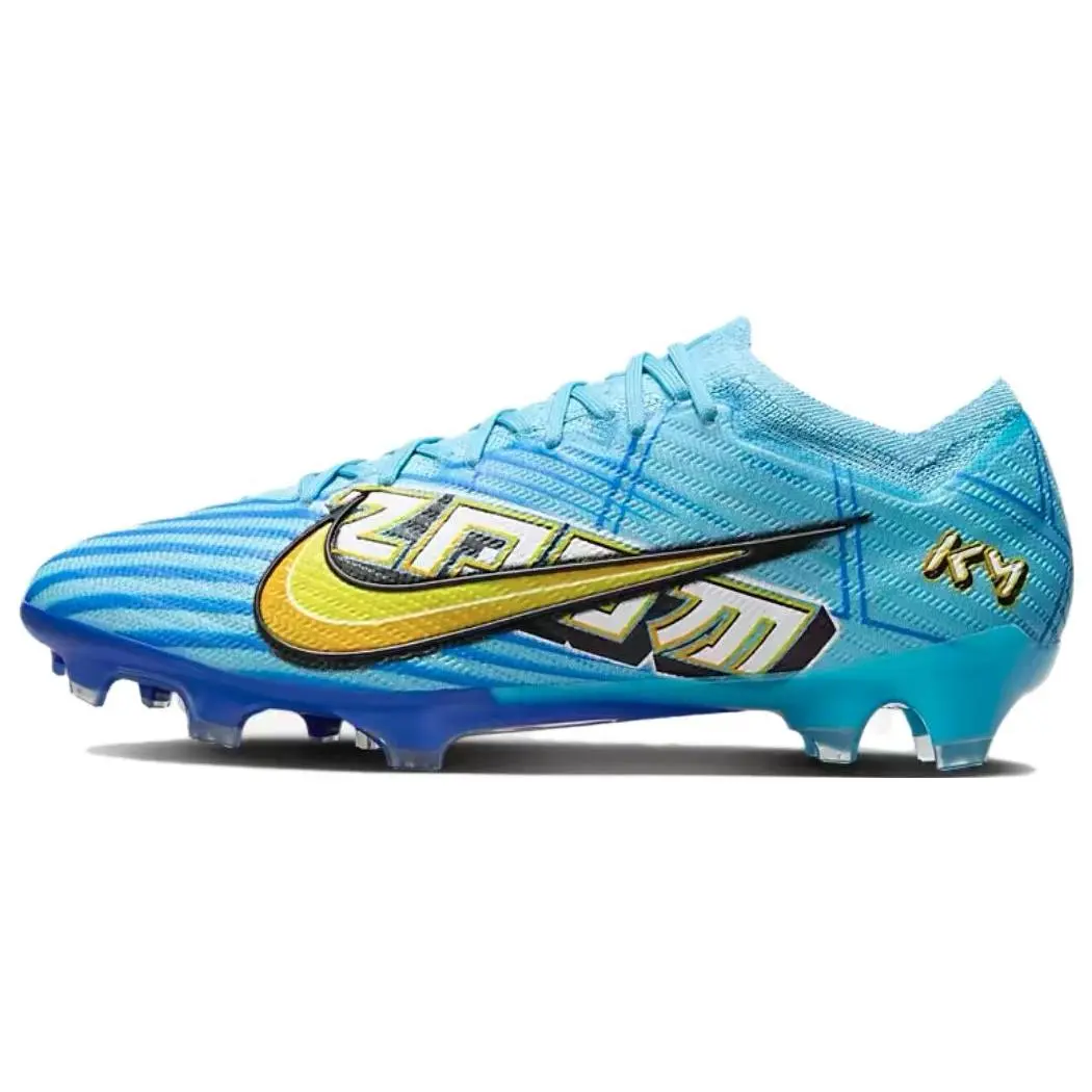 Nike Zoom Mercurial Vapor 15 Elite KM FG Mbappe Motivation Pack Soccer Cleats Men's Baltic Blue White DR9996-400