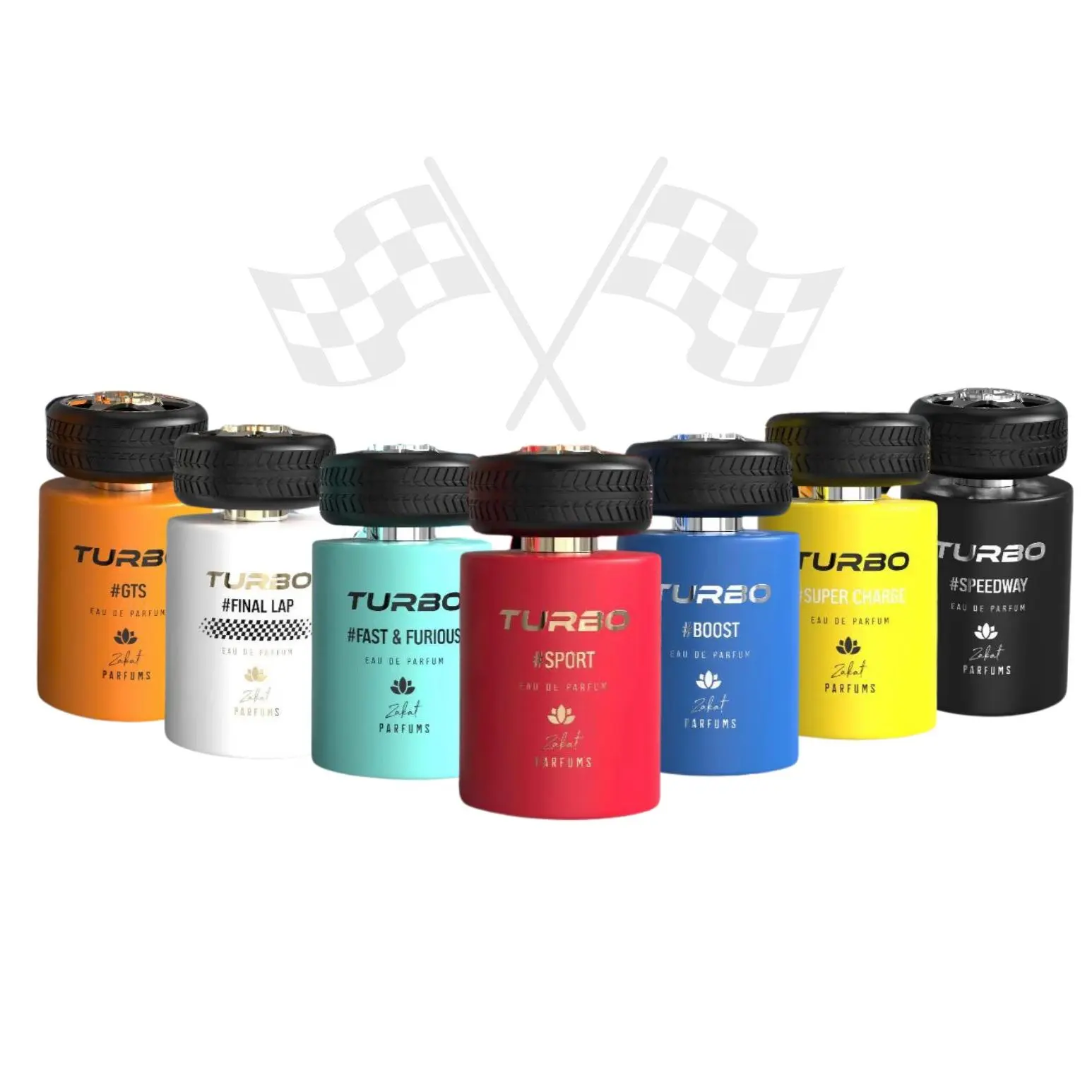 Oudlash Bundle | Zakat Perfumes Turbo Collection Eau De Parfum, Unisex Fragrance (Alcohol Base, Floral Notes, Lemon, White Amber & Oakmoss), 100 ML-3.4 fl oz, Multi-Pack Unisex Wear (Super Charge, Boost, Speedway GTS Final Lap Sport Vibes)