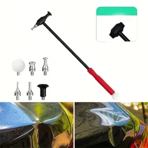 Car Paintless Dent Repair Tools Adjustable Length Hammer with Carbon Fiber Handle for Auto Body, Refrigerators & Motorcycles, Car Dent Remover