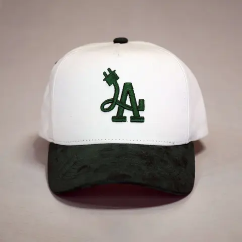 MOJA BASICS LA Plug Premium A-Frame Snapback Headwear - Premium Streetwear Hat, Multiple Colors, Suede Brim/Full Suede Options, Anniversary, Beach Snapback Hats