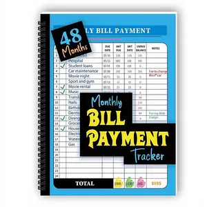 Monthly Bill Payment Tracker Notebook, 1 Count Organiser & Planner, Office Organizer for Budgeting, Financial Management, Office Use