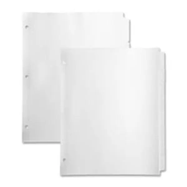 Business Source BSN36684 Side Tab Indexing Dividers - 0.28in Holes, 3HP, 8Tab - Office Binder Accessory, .28" Holes