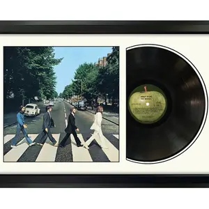 The Beatles “Abbey Road” framed album. Includes complete album cover, sleeve and original vinyl record. A beautiful display gift for any classic rock fan.