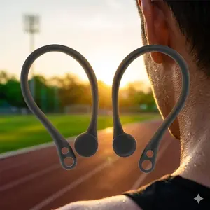 AirPods Earbuds Ear Hooks Anti-Loss, Silicone Ear Tips Covers Secure Fit for Apple AirPods 1/2/3, Sport Ear Accessories No Slip, Comfortable Universal Earbud Wings for Men Women