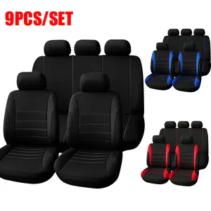 Universal Car Seat Covers Set PU Leather for 5 Seats,Full Protection for Car Front & Rear Seats,Waterproof & Anti-Scratch, Fit Most Cars SUVs Vans Trucks, Automotive Seat Protectors, Airbag Compatible, Car Interior Accessories