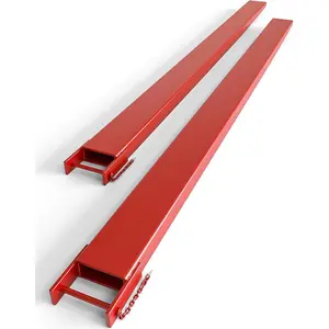 GARVEE Heavy Duty Fork Extensions for Forklifts, Available in 72", 84", and 96" Lengths, 5.3" Width, and 5500 LBS Capacity, Ideal for Forklift Truck Loaders - 1 Pair
