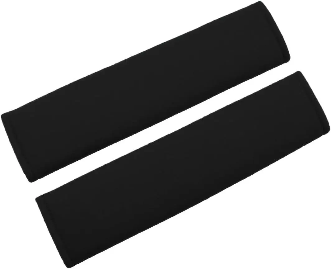 Seat Belt Cover Pad, 2-Pack Soft  Safety Seat Belt Strap  Pad for Adults and , Suitable for  Seat Belt, Backpack,  Bag, Upholstery for  (Black)