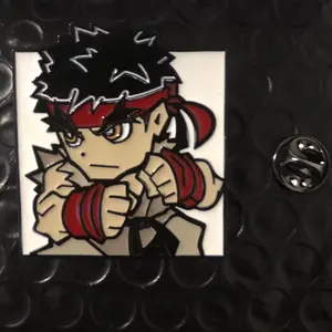 Street Fighter Ryu Large Square Enamel Pin - Officially Licensed Collectible Pin for Fans of the Iconic Character