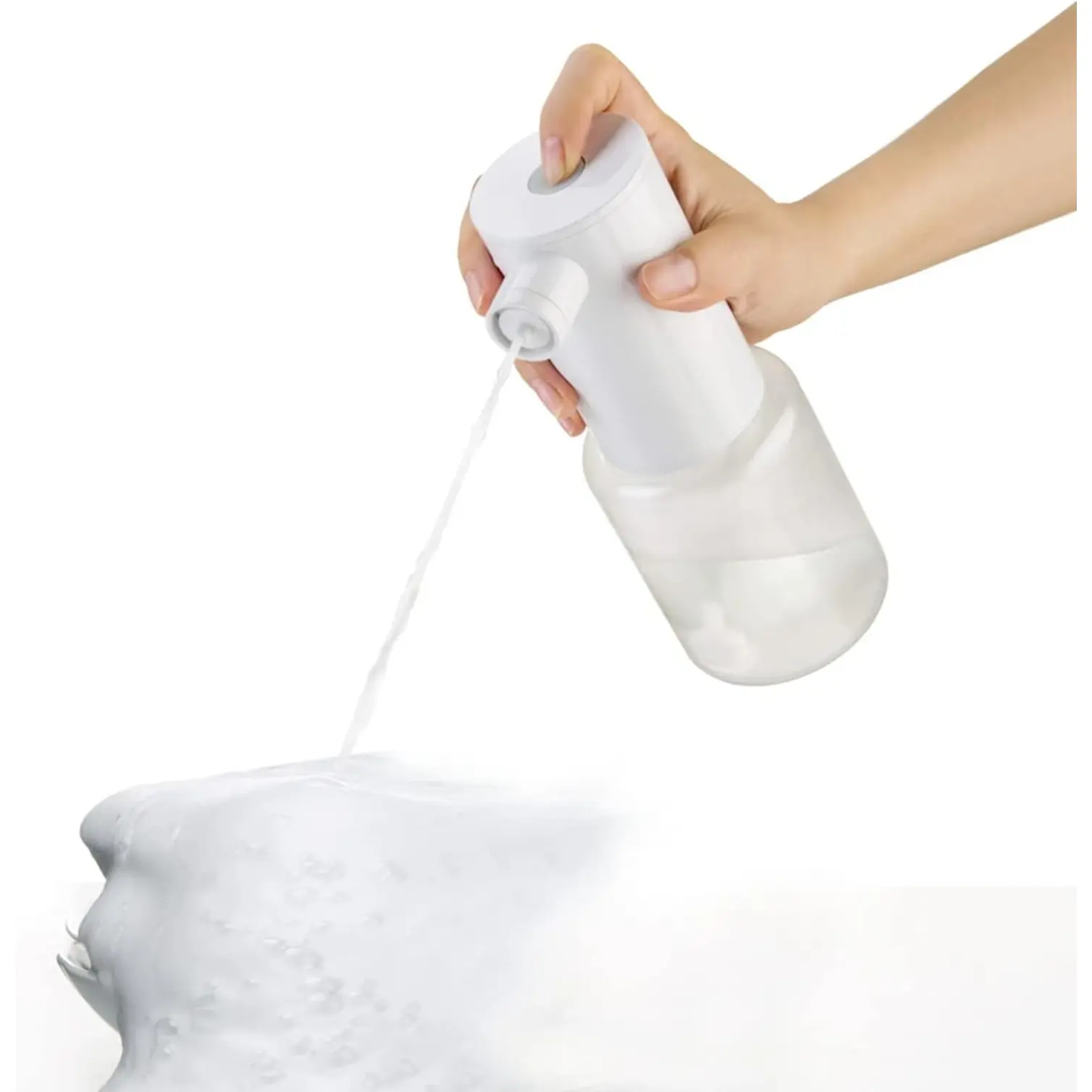 Foaming Soap Dispenser,Electric and Rechargeable,Refillable Foam Hand Dispenser for Kitchen Sink & Bathroom Countertop,Dish foamer Soap Dispenser,Pet Bathing Foamer Sprayer