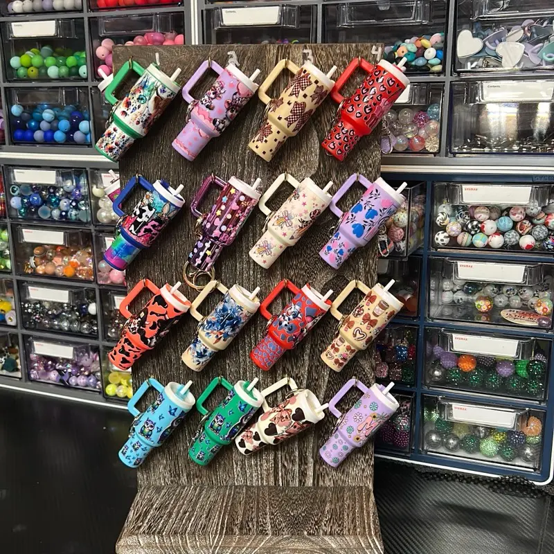 Mini tumbler keychains