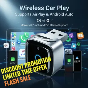 cars accessories 2-in-1  carplay wireless  adapter, carplay adapter, suitable for Apple and Android systems, suitable for car displays, smart navigation, making phone calls, entertainment.bluetooth car adapter.wireless carplay adapter.