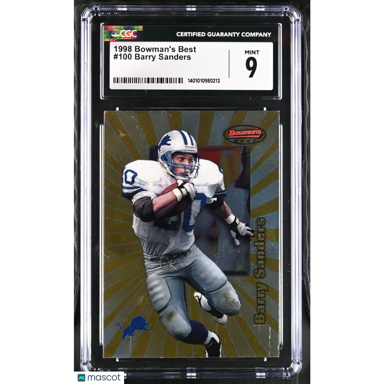 Barry Sanders CGC 1998 Best #100 Football 9