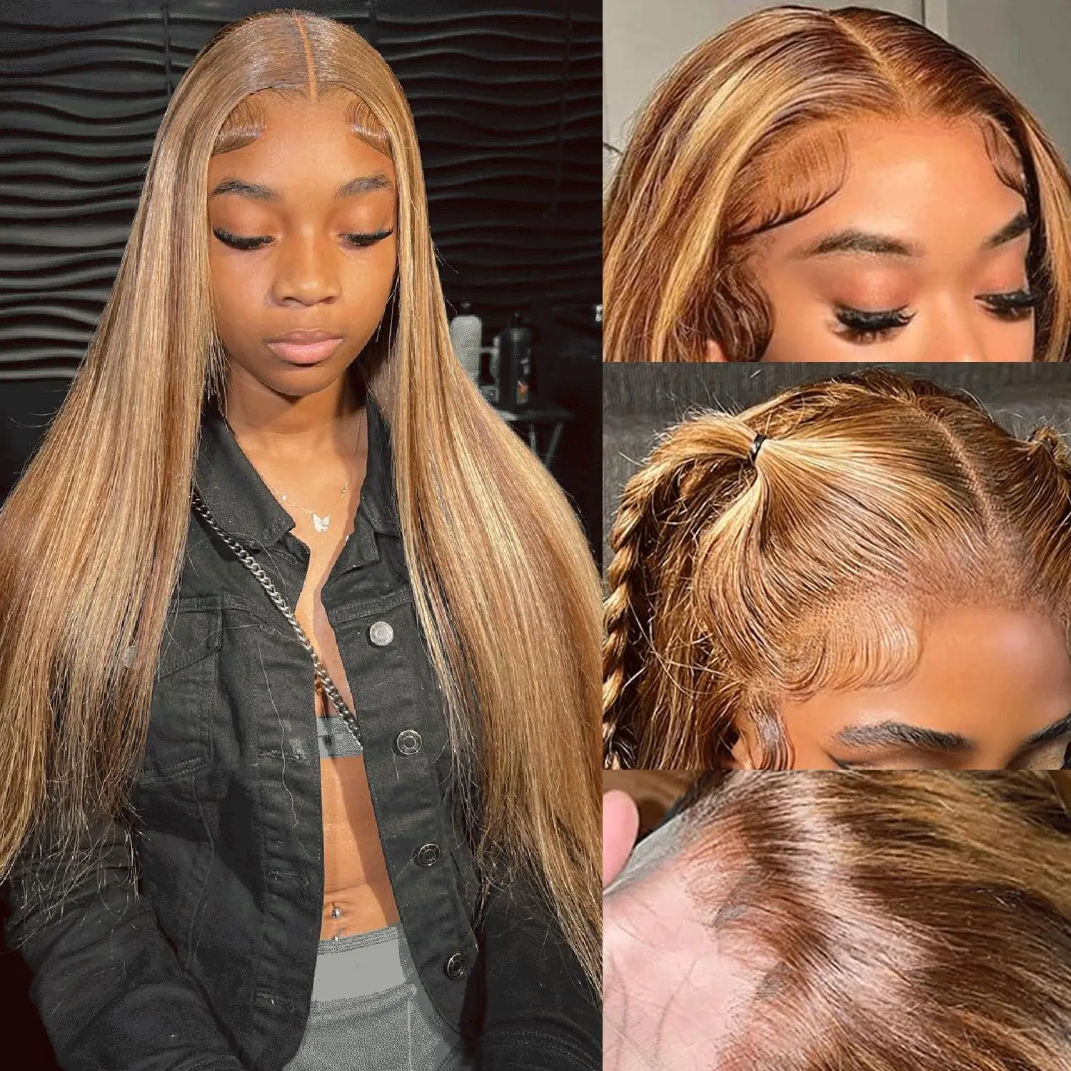 【$84.99 = 26inch】 13x4 Body Wave Lace Front Wigs Human Hair Wig Real Human Hair Lace Frontal Wigs Body Wave/Straight Wig Human Hair Pre Plucked 150% Density Human Hair Wig