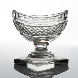 Georgian Irish Cut Crystal Navette Bowl (3.75")