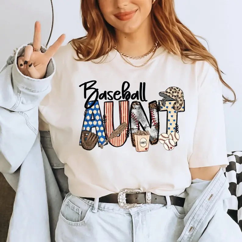 Baseball Aunt Shirt, Game Day Aunt Shirt, Sport Aunt Shirt, Baseball Aunt TShirt, Baseball Gift for Aunt, Baseball Shirt, Aunt Shirt