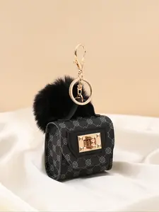 Vintage Earphone Keychain Bag Charm, Cute Lock Buckle Pendant for Women Bags, Travel Accessory, Unique Style, Perfect Gift Idea, Charms for Bags