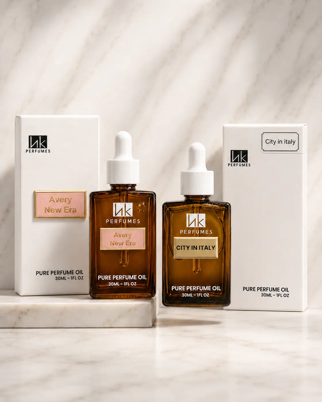 Gourmand Fragrance Oils Set, 2-Piece 30mL Long-Lasting Beauty Perfume for Women with Sweet Vanilla, Caramel Musk & Citrus Floral Notes, Elegant, Citrus Zest, Creamy White Florals, Beauty Products, All Seasons, Pure Oil, Test Samples First, Vanilla Blend,,