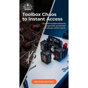 Milwaukee type battery carrier