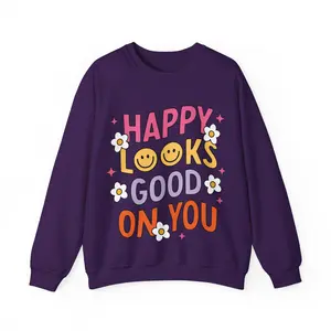 Smile | Happy Looks Good On You Crewneck