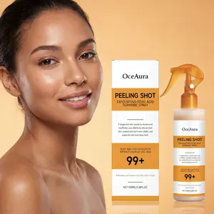 Kojic Acid & Turmeric Exfoliating Spray, Body Exfoliant, Body Exfoliator, Moisturizing Body Cleanser, Gentle Skin Care for Most Skin Types Including Sensitive Skin