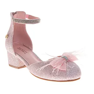 Badgley Mischka Dress Sandals Girls'  Buckle Closure Elegant Stylish Formal Wear Comfort Fit (Little Kid / Big Kid)