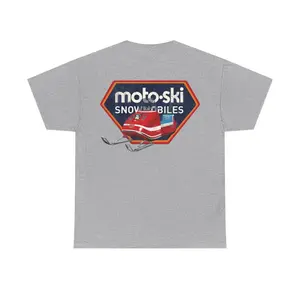 Moto Ski 1968 Zephyr - Unisex Heavy Cotton Tee T-Shirt Casual Classic
