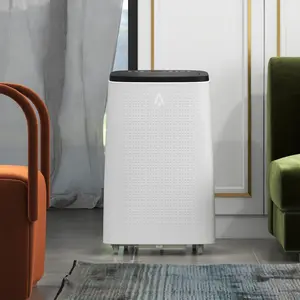 White 14000 BTU Multi-functional Portable AC, 3-in-1 Cooling Dehumidifier Fan Design, 3-speed wind adjustment, low noise performance, equipped with practical window kit, perfect cooling choice for home and office rooms within 550 Sq.Ft.