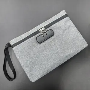 Password Lock Smell Proof Bag, Activated Carbon Odor Blocking Travel Pouch, Waterproof Portable Storage Bag for Travel