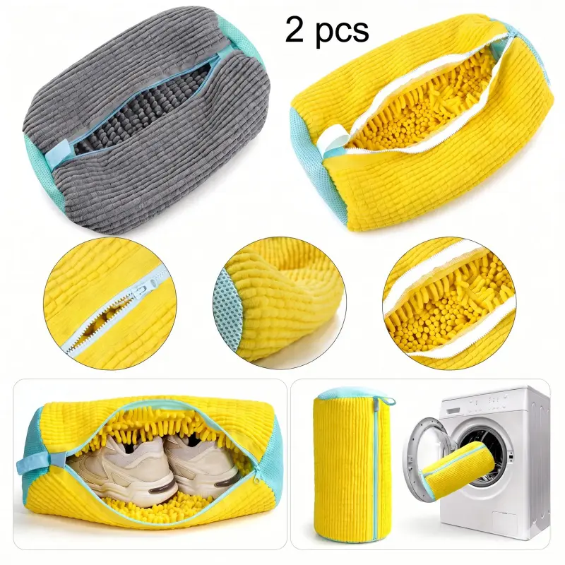 Shoe Washing Bag, Shoe Bag for Washing Machine, 2 Counts Reusable Shoe Laundry Bags, Shoe Protector Bags for All Types of Shoes, Mesh Laundry Bag, Laundry Tools & Accessories, Laundry Organizer, Laundry Products, Removable Washing Bags