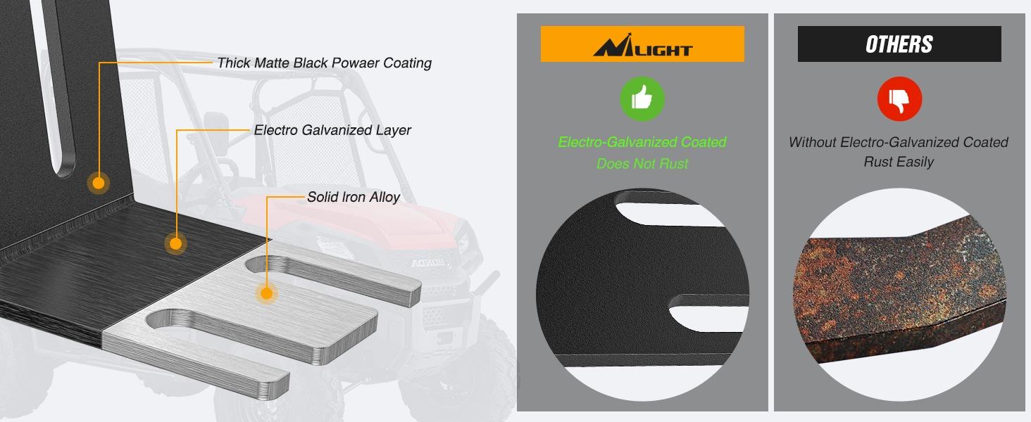 Nilight Light Bar UTV Front Side A Pillar Hood Mounting Brackets for 50-54 inch Lights Pods Compatible with Pioneer 700 1000 2014 2015 2016 2017 2018 2019 2020 2021 2022 2023 2024