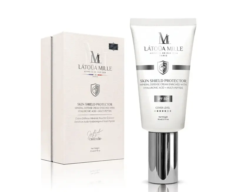 Latoua Mille-Mineral Defense Moisturizer Cream -50ml/1.7fl.oz-Enriched with Hyaluronic Acid + Multi-Peptide- helps defend against environmental aggressors and premature aging
