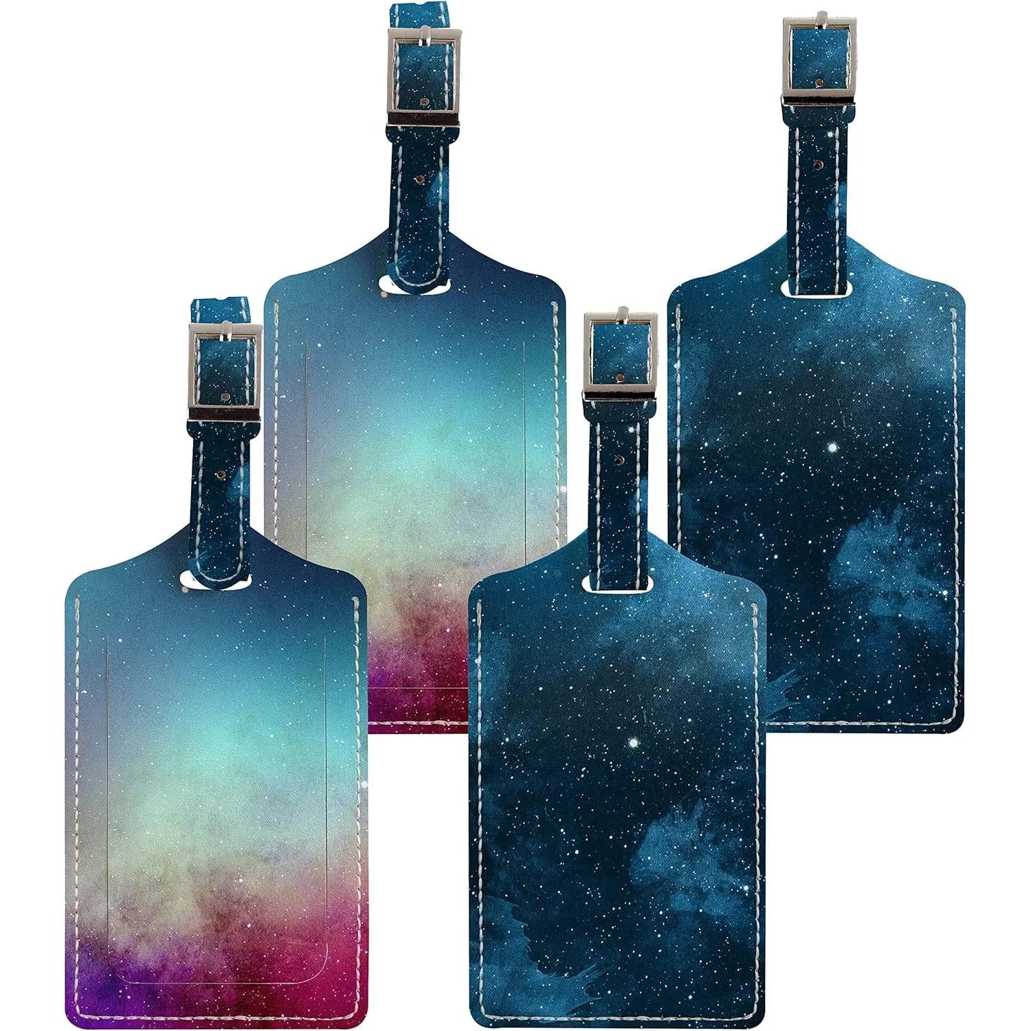 4 Pack Luggage Tag for Suitcases TSA Approved, Leather Suitcase Tags Identifiers, Cute Bag Name Travel Tags ID Labels for Women Men Cruise Airport Luggage Travel Essentials by