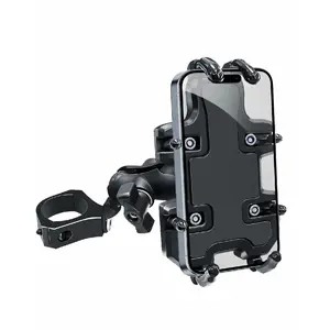 UTV Phone Mount - 360 Adjustable Heavy Duty Phone Holder 8 Claws Fits 1.75 to 2 Inch Round Tube Fits RZR Maverick X3 Ranger Pioneer Talon Teryx Mule for 4.0" to 7.2" Cell Phone (Colorful)