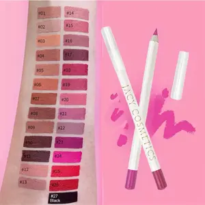 Jacy Cosmetics Lip Liner Professional Matte Waterproof Long Lasting Smooth Lipliner in 26 Shades for Precise Lip Definition