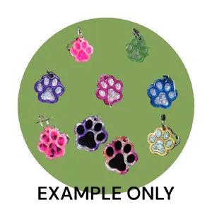 Customizable Resin Pet Collar tag or keychain dog collar Customizable Resin Pet Collar tag or keychain dog collar