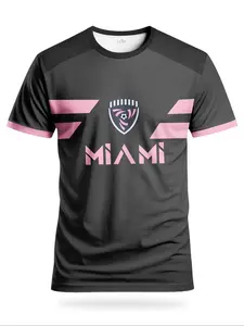 Men's Football Jersey Design, Apparel Jersey, Knit Fabric Comfortable Outdoor Sports T-Shirt, Casual Fit for All Seasons
